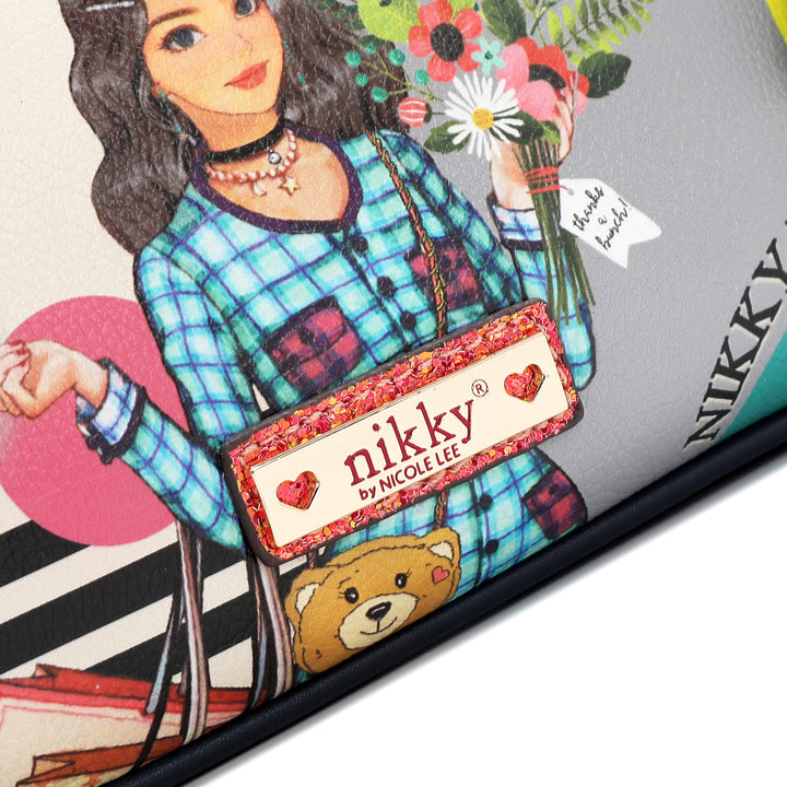 NIKKY GOES SHOPPING CRESCENT CROSSBODY BAG