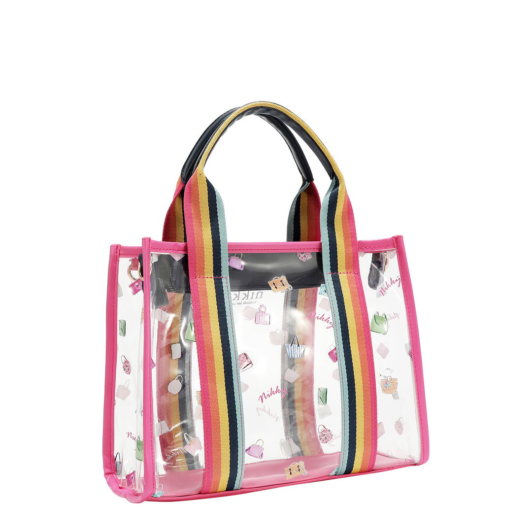 CLEAR RAINBOW TOTE