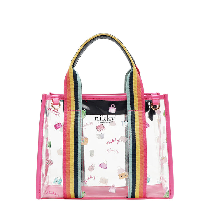 CLEAR RAINBOW TOTE