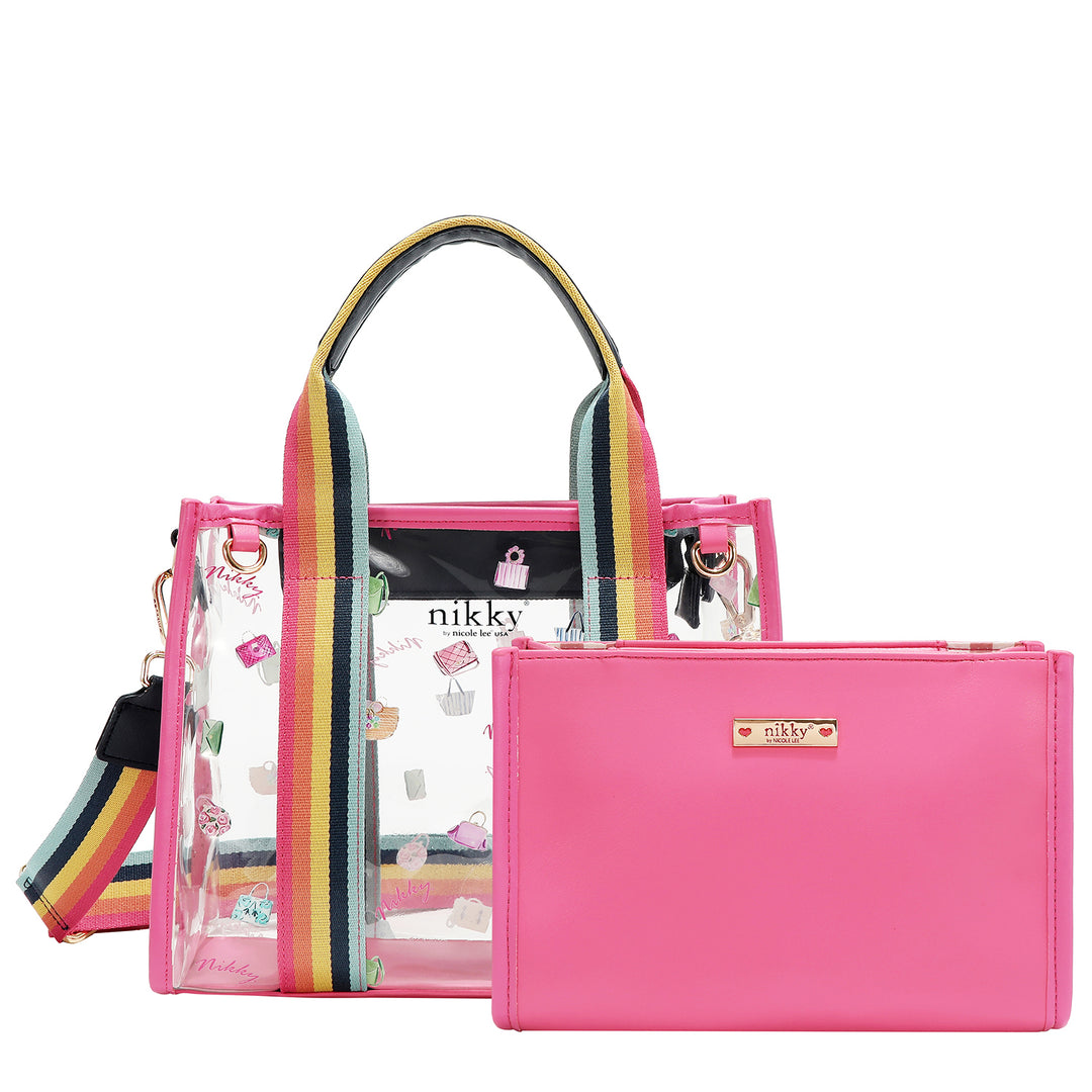 CLEAR RAINBOW TOTE
