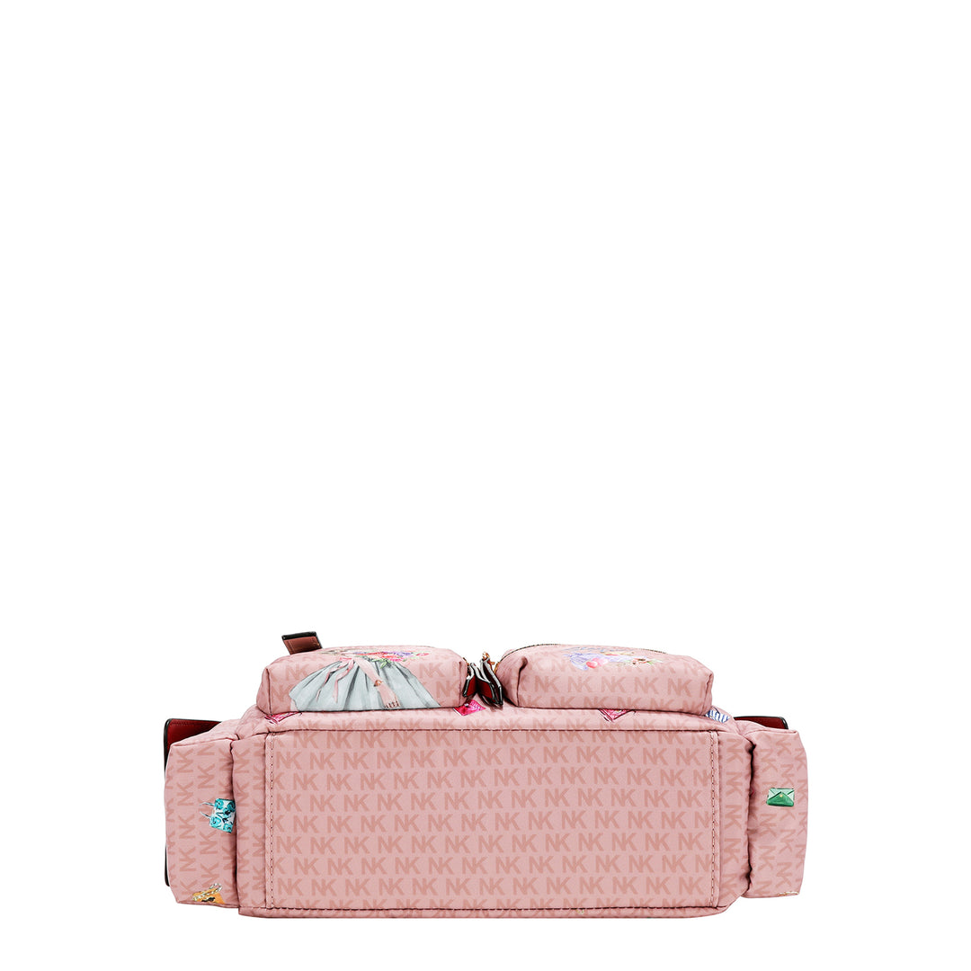 GLAMOROUS WALK NYLON SATCHEL BAG