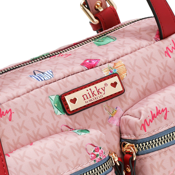 GLAMOROUS WALK NYLON SATCHEL BAG