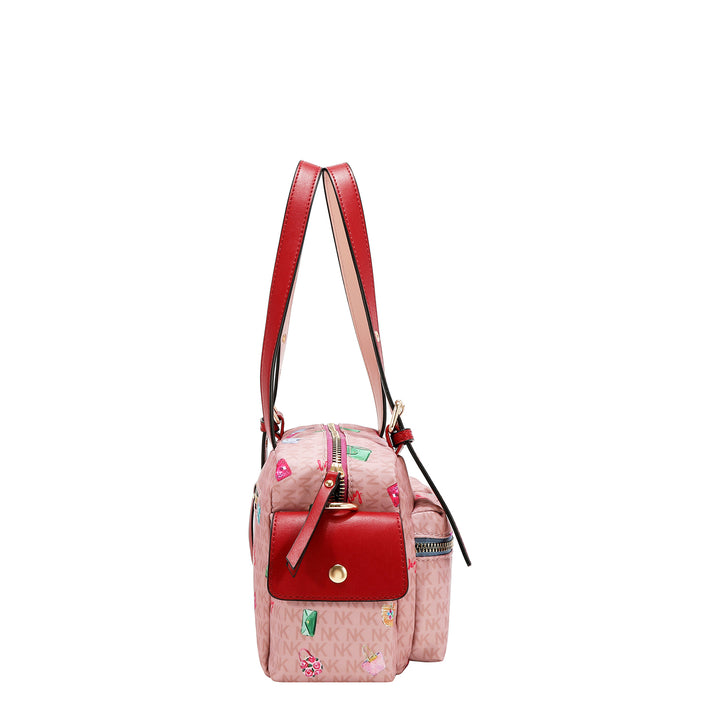 GLAMOROUS WALK NYLON SATCHEL BAG