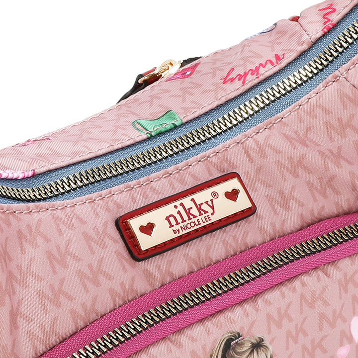 GLAMOROUS WALK NYLON SHOULDER BAG
