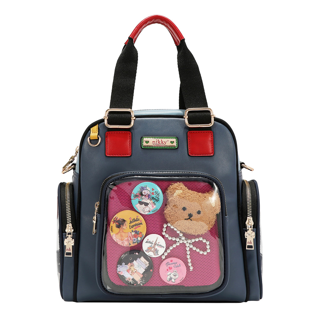 TEDDY &amp; PIN CONVERTIBLE BACKPACK