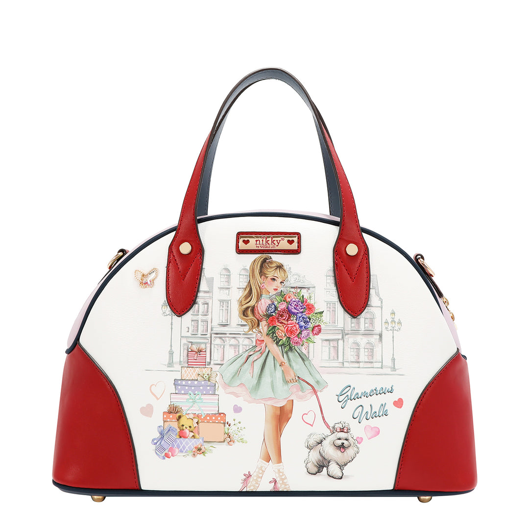 GLAMOROUS WALK 3PC SET (SATCHEL, MINI BACKPACK, WALLET)