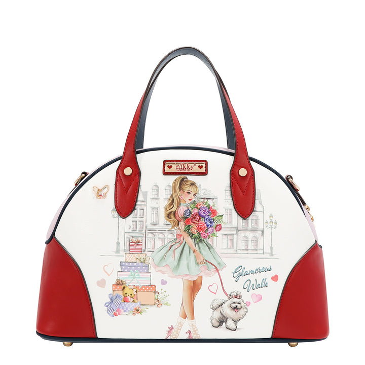 GLAMOROUS WALK 3PC SET (SATCHEL, MINI BACKPACK, WALLET)