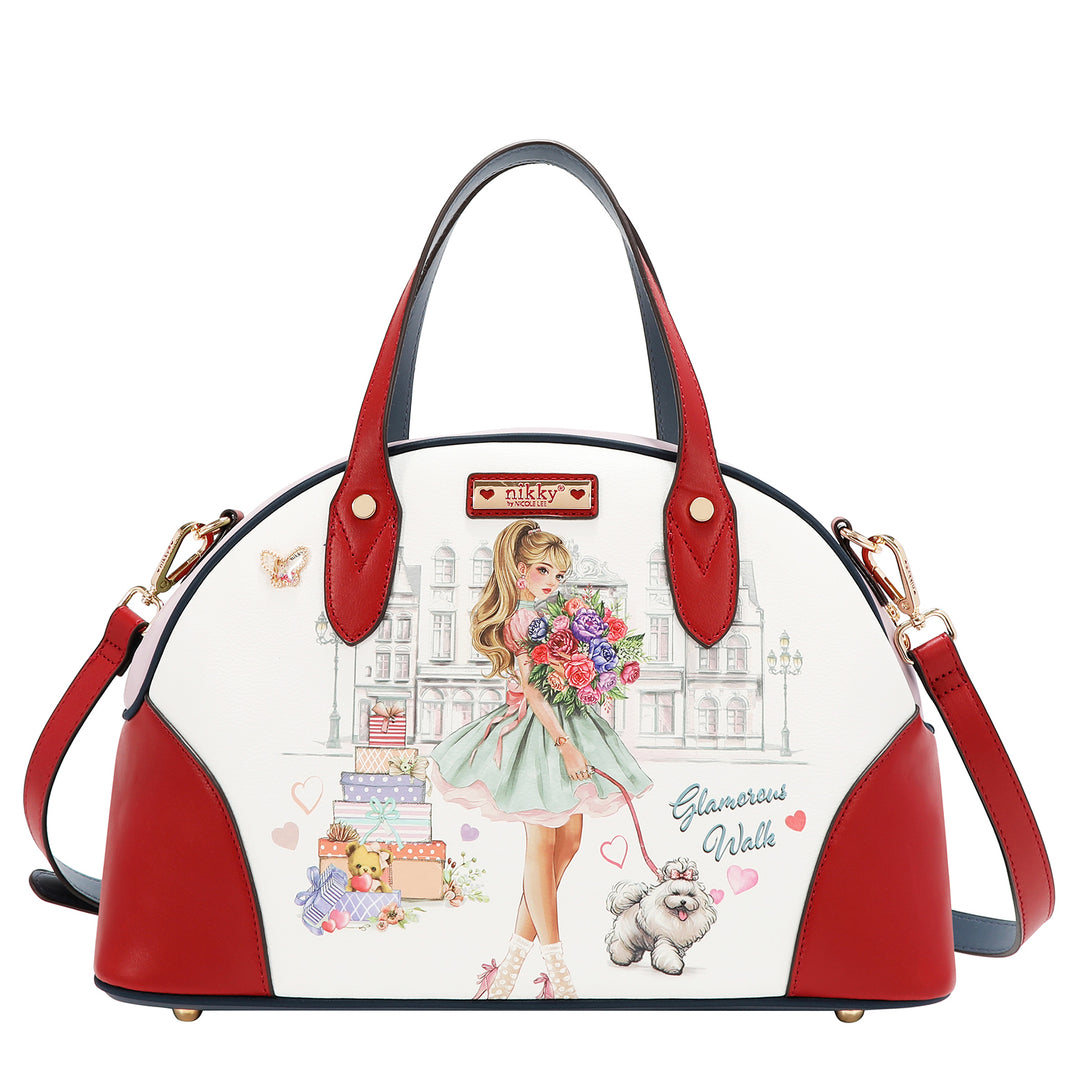 GLAMOROUS WALK 3PC SET (SATCHEL, MINI BACKPACK, WALLET)