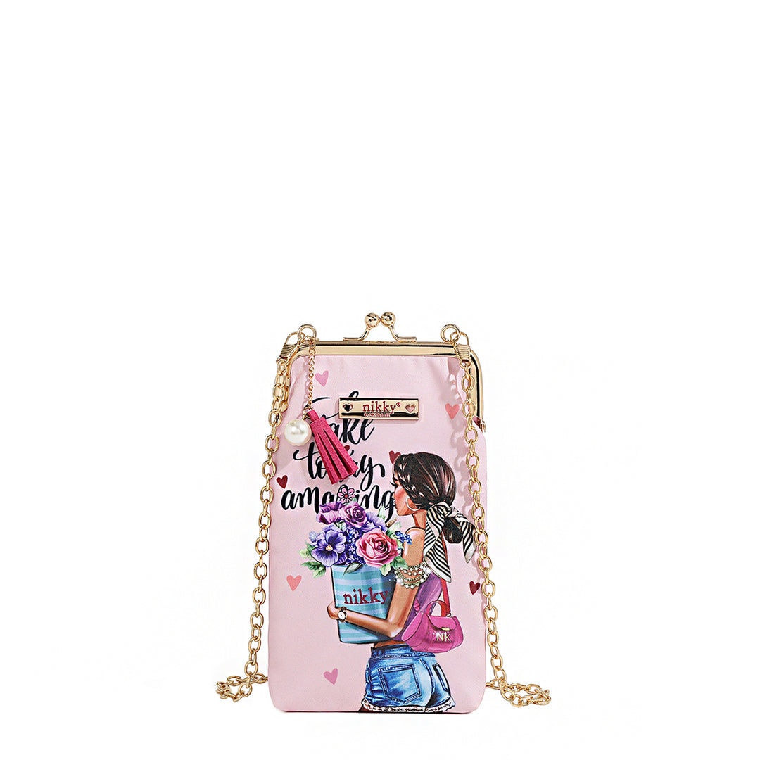 NIKKY KISSLOCK PHONE AND SUNGLASS PURSE