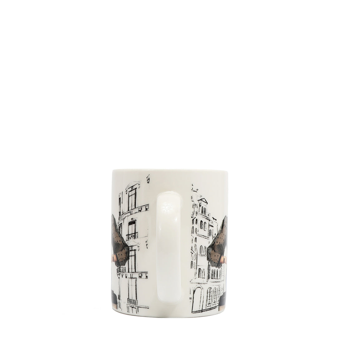 NIKKY CERAMIC MUG WITH BUNNY KEYCHAIN