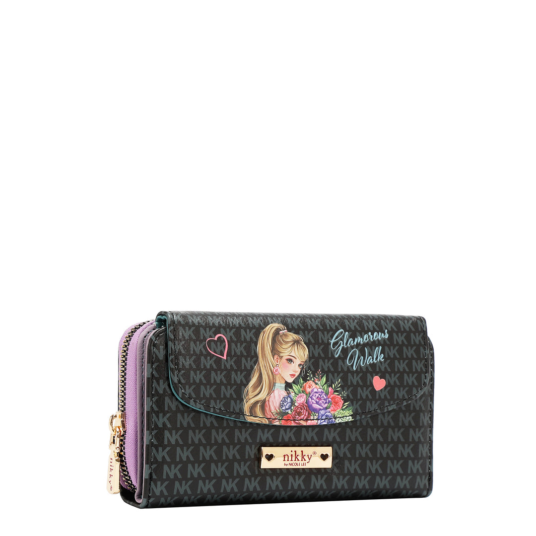 LARGE FLAP ZIP-AROUND WALLET