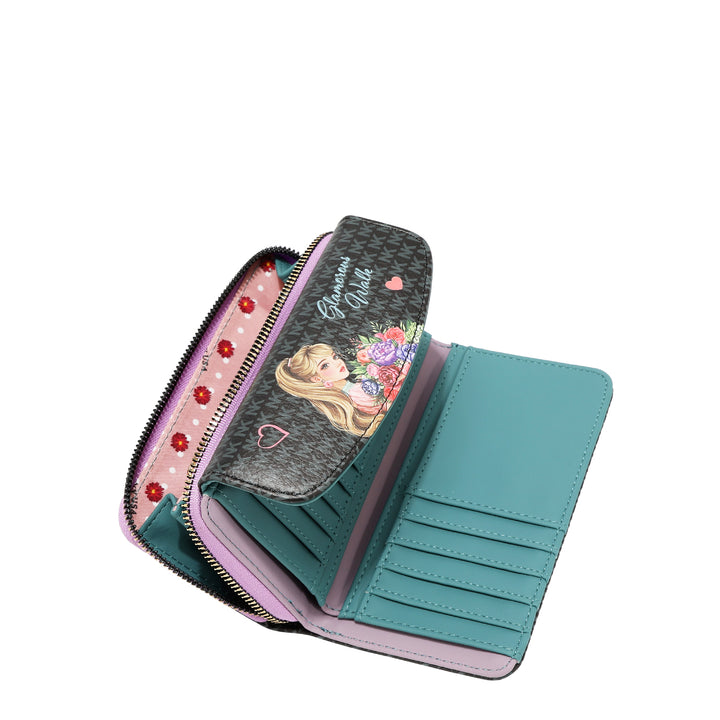 LARGE FLAP ZIP-AROUND WALLET