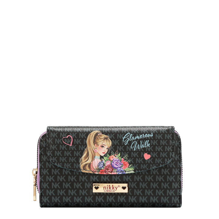 LARGE FLAP ZIP-AROUND WALLET
