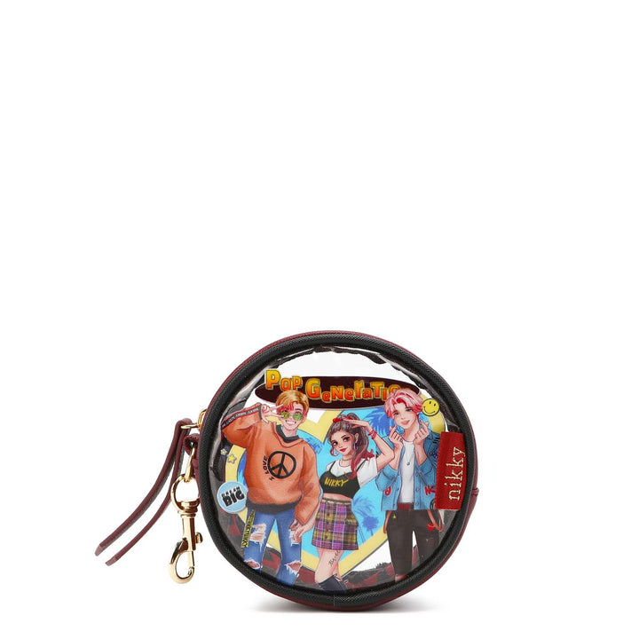 NIKKY ROUND CLEAR COSMETIC POUCH
